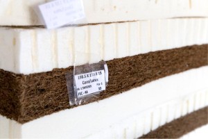 Das Innenleben der Biomatratze (Foto Credits: Dr. Kunz - Geschäftsführer von Fair Rubber e.V.)